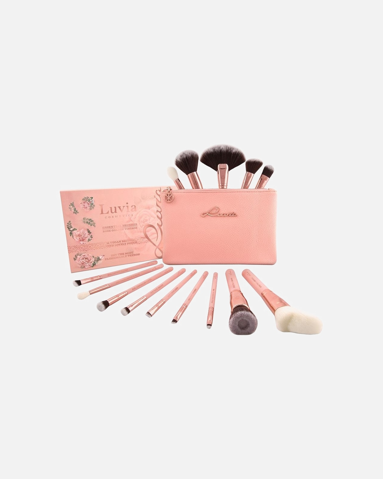 Penselenset voor UnisexLuviaEssential Brushes - Rose Golden Vintage1 stuk