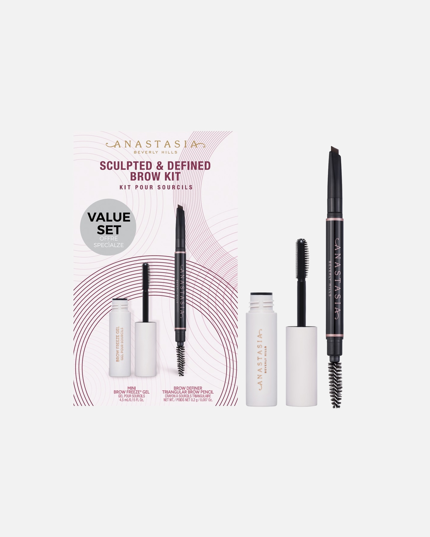 Coffret de maquillage pour les sourcils pour UnisexeAnastasia Beverly HillsSculpted & Define Brow KitMEDIUM BROWN