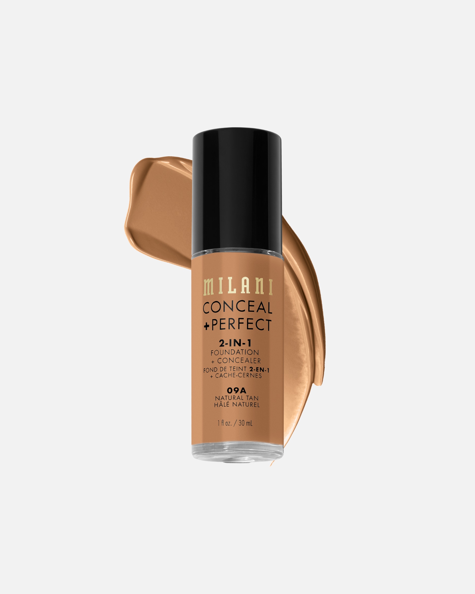 Foundation voor UnisexMilani2-in-1 Concealer +Natural Tan/ 09A
