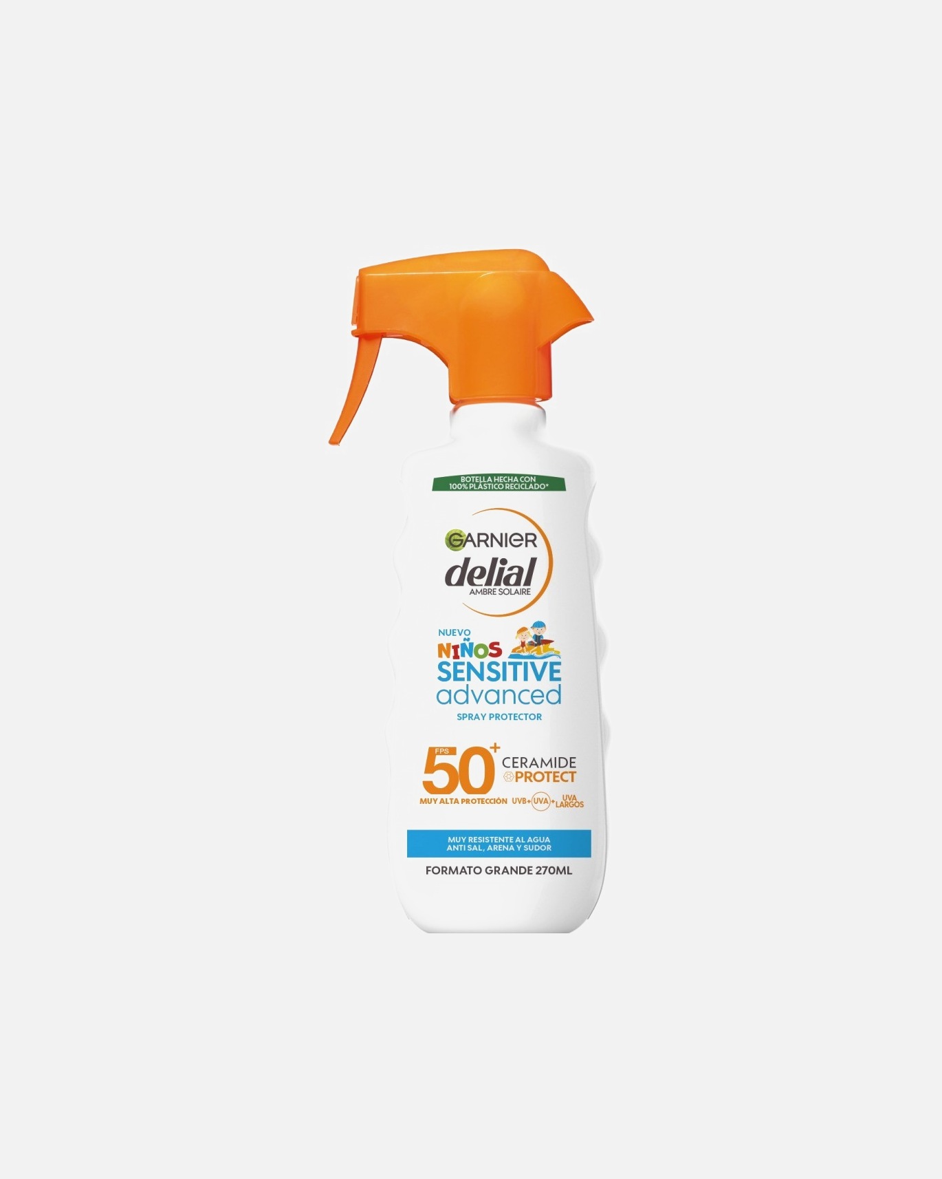 Zonnebescherming voor kinderen voor GarnierAmbre SolaireKids Sensitive advanced Ceramide SPF 50+ Pumpspray270 ml