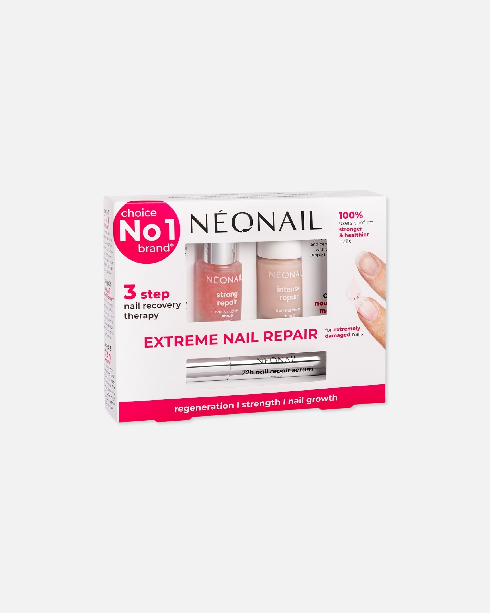 Kit de soins pour les ongles pour FemmeNEONAILCoffret de soins régénérant pour les ongles1 unité