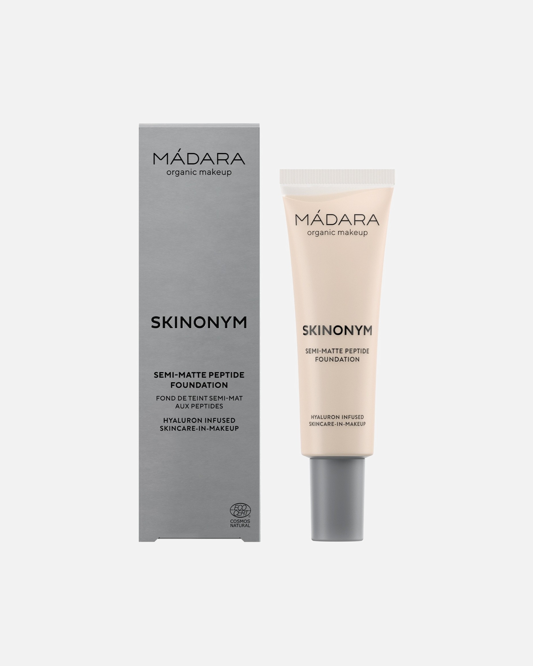 Foundation voor UnisexMÁDARASKINONYM Semi-Matte PeptidNr. 10 Porcelain