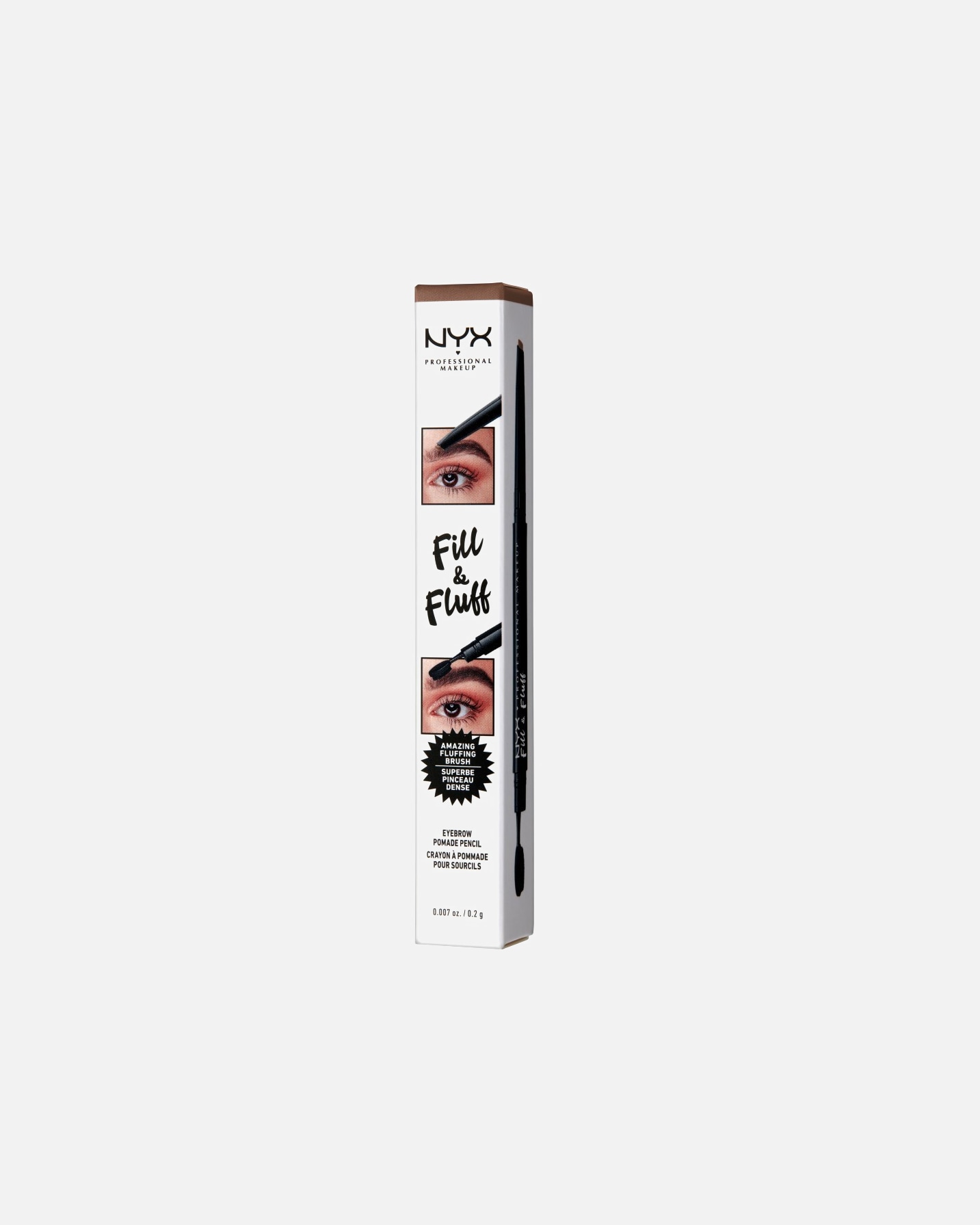 Wenkbrauwpotlood voor UnisexNYX Professional MakeupFill & Fluff Eyebrow Pomade PencilAuburn