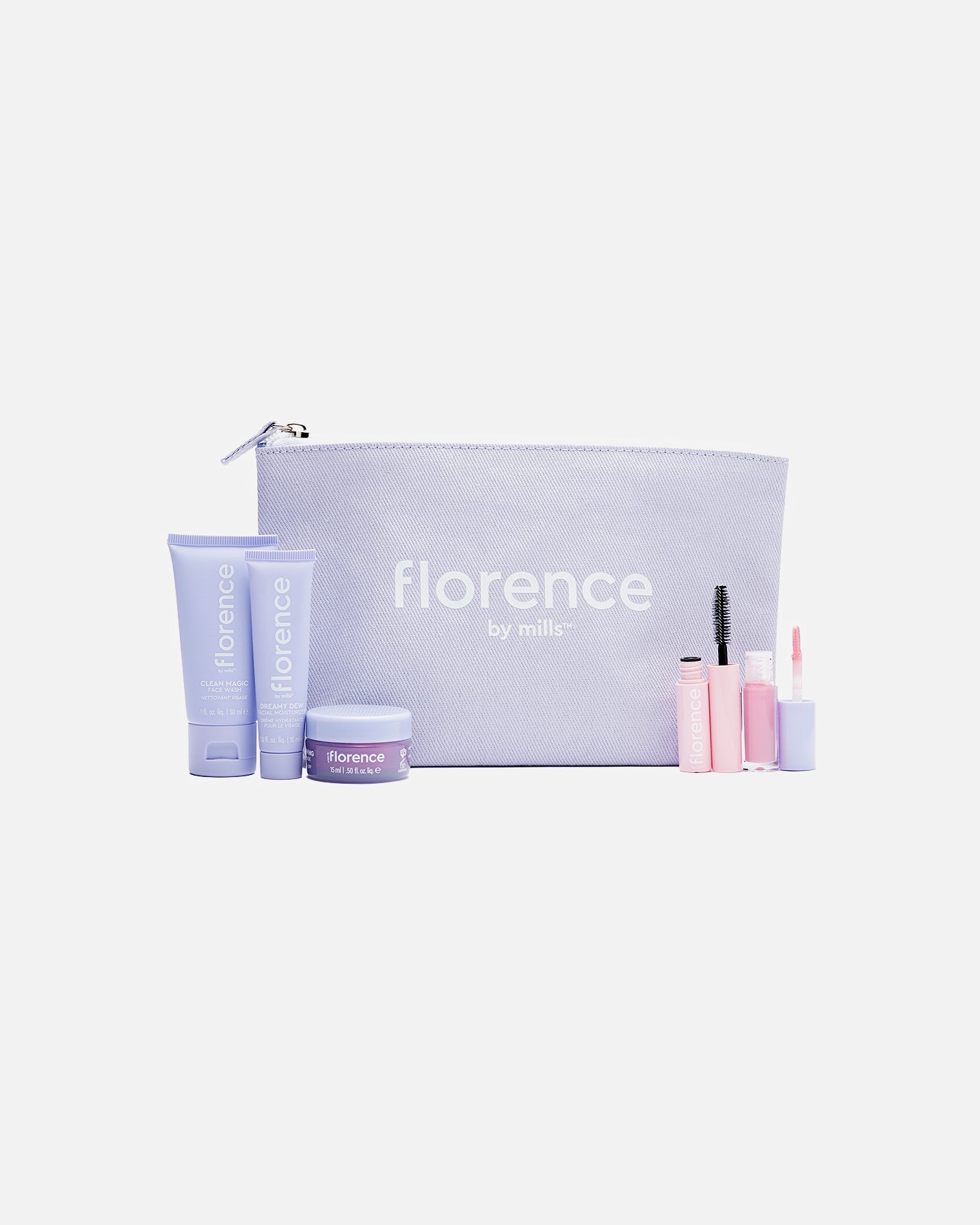 Gezichtsverzorgingsset voor UnisexFlorence By MillsAva’s Mini & Mighty Essentials Kit0