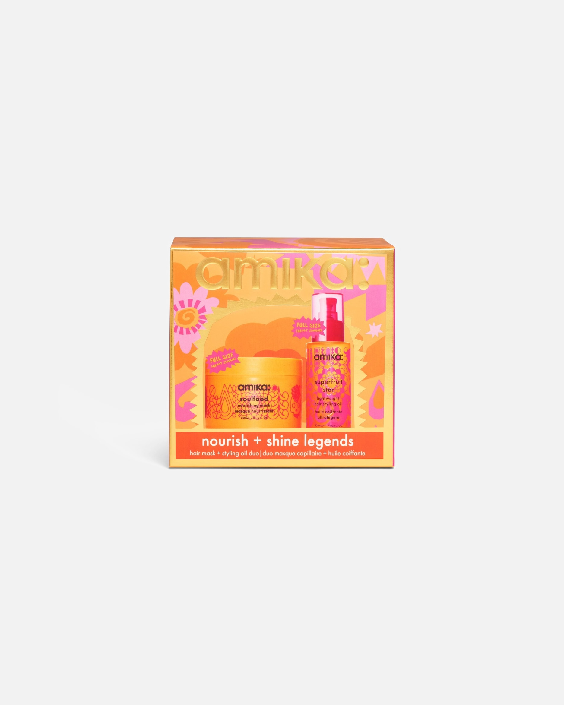 Coffret soin cheveux pour UnisexeAmikaNourish & Shine Legends1 unité