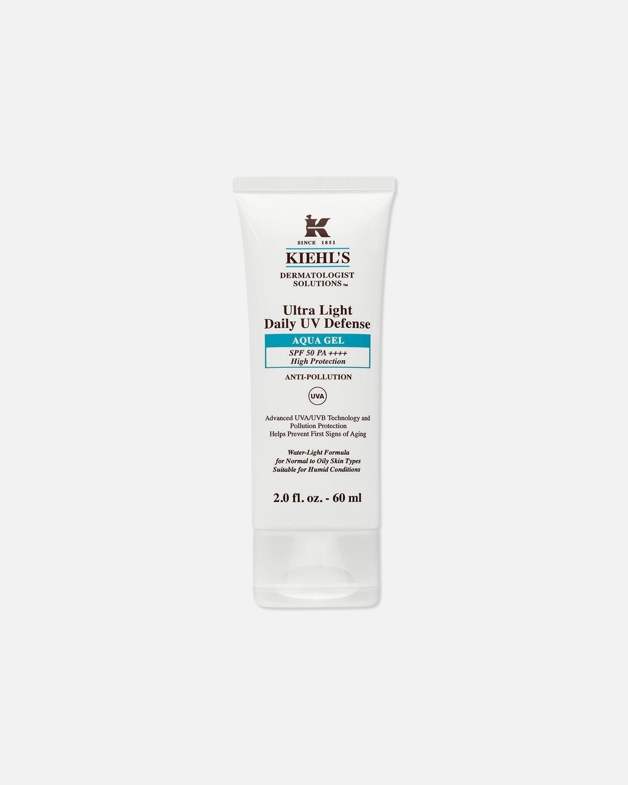 Zonnecrème voor UnisexKiehl’sUltra Light Daily UV Defense Aqua Gel SPF5060 ml